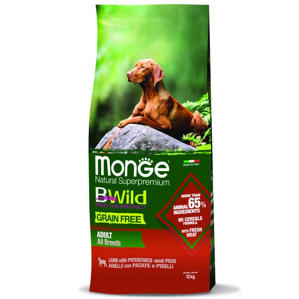 Купить Сухой корм Monge Dog BWild GRAIN FREE для взрослых собак всех