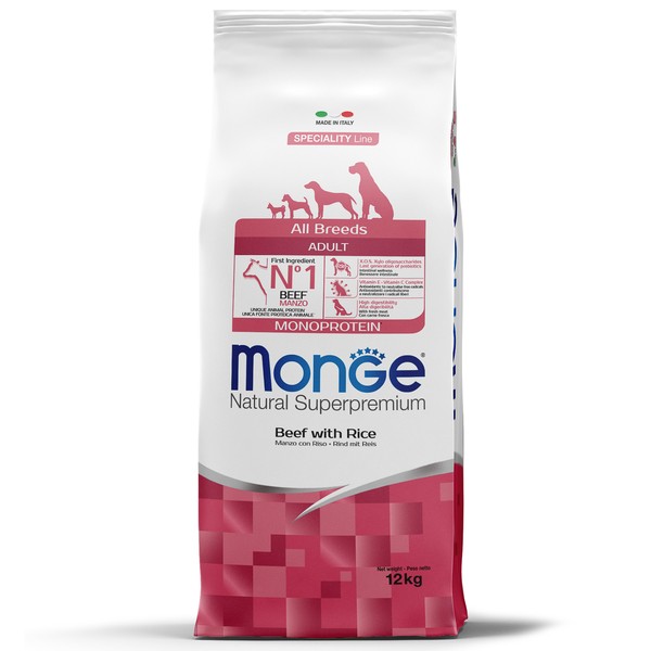 Купить Сухой корм Monge Dog Speciality Line Monoprotein All Breeds Beef ...