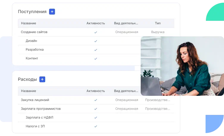 Поступления и расходы в Аспро.Финансы Поступления и расходы в Аспро.Финансы
