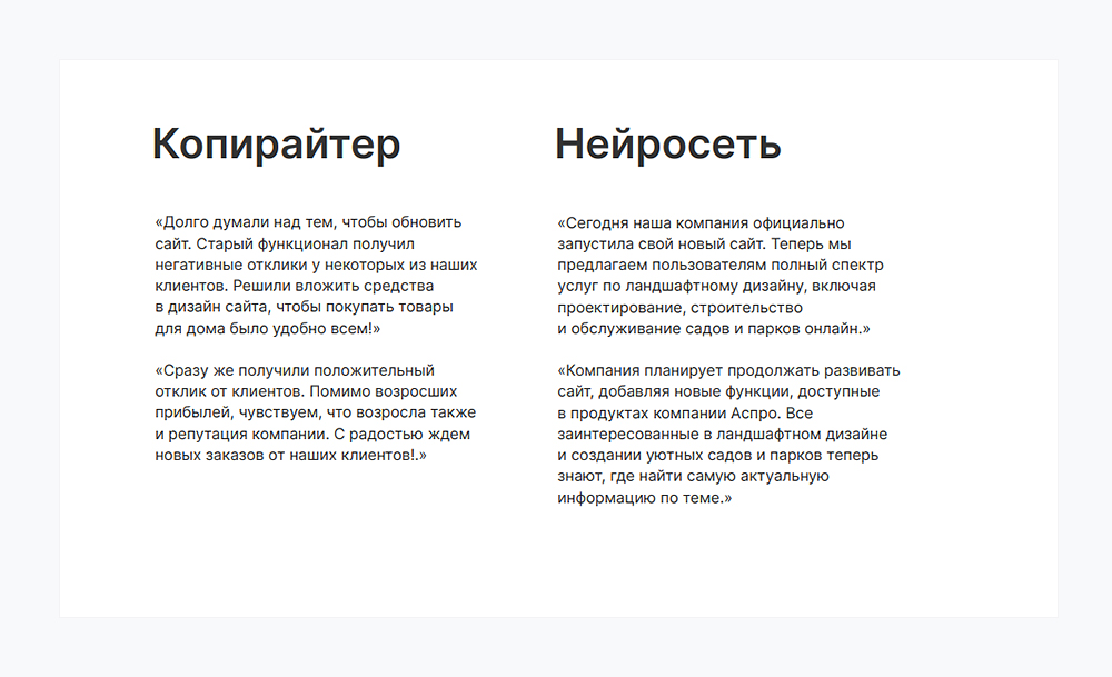 Копирайтер VS нейросеть Копирайтер VS нейросеть