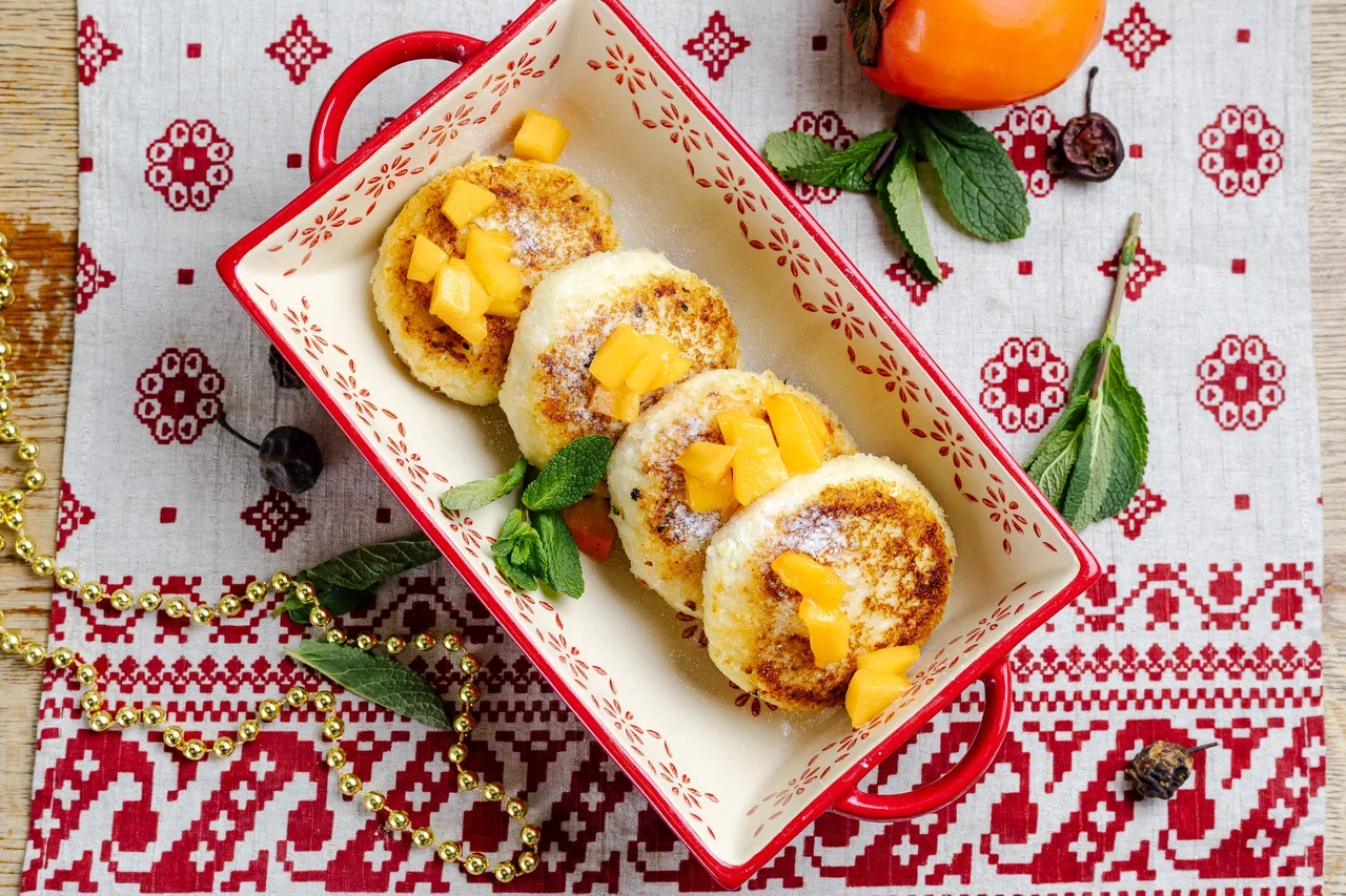 Сырники с хурмой