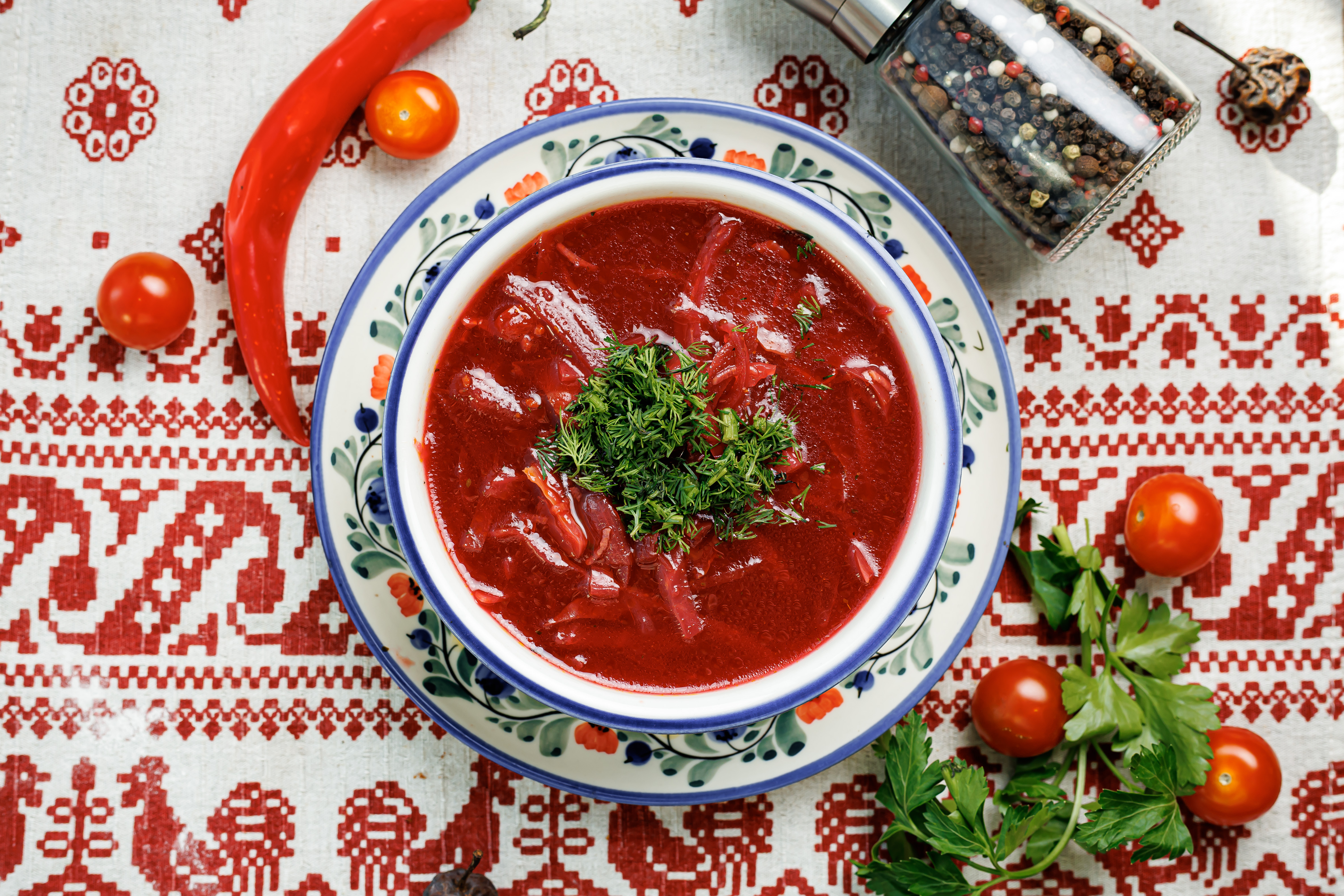 Суп борщ постный 250 мл, порц