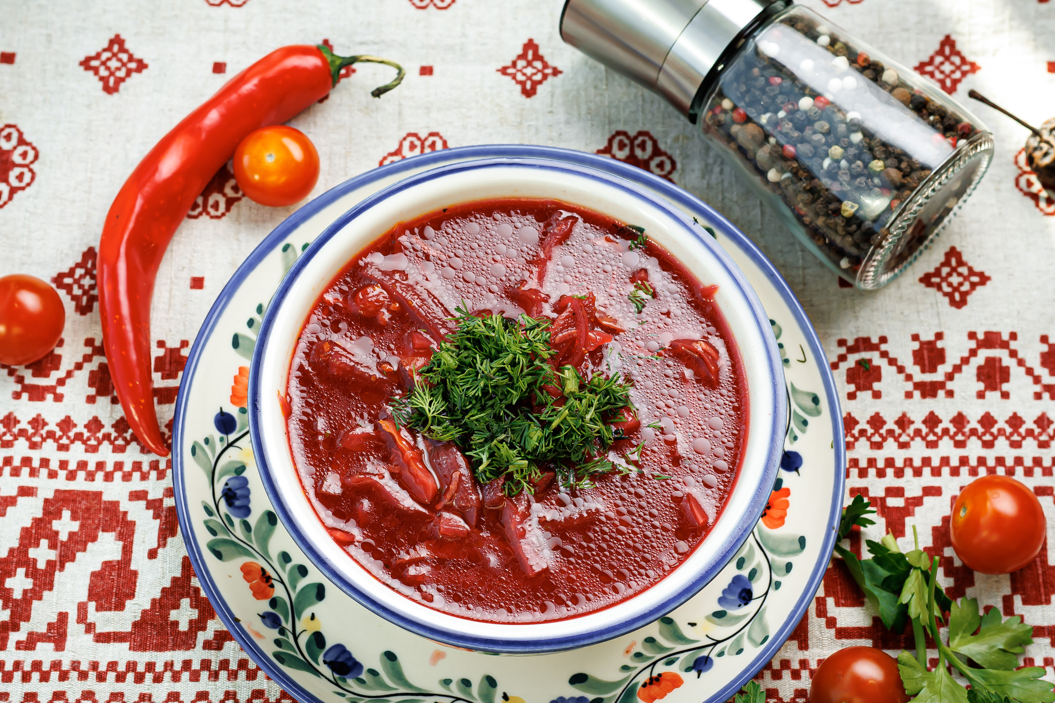 Суп борщ постный 3 л