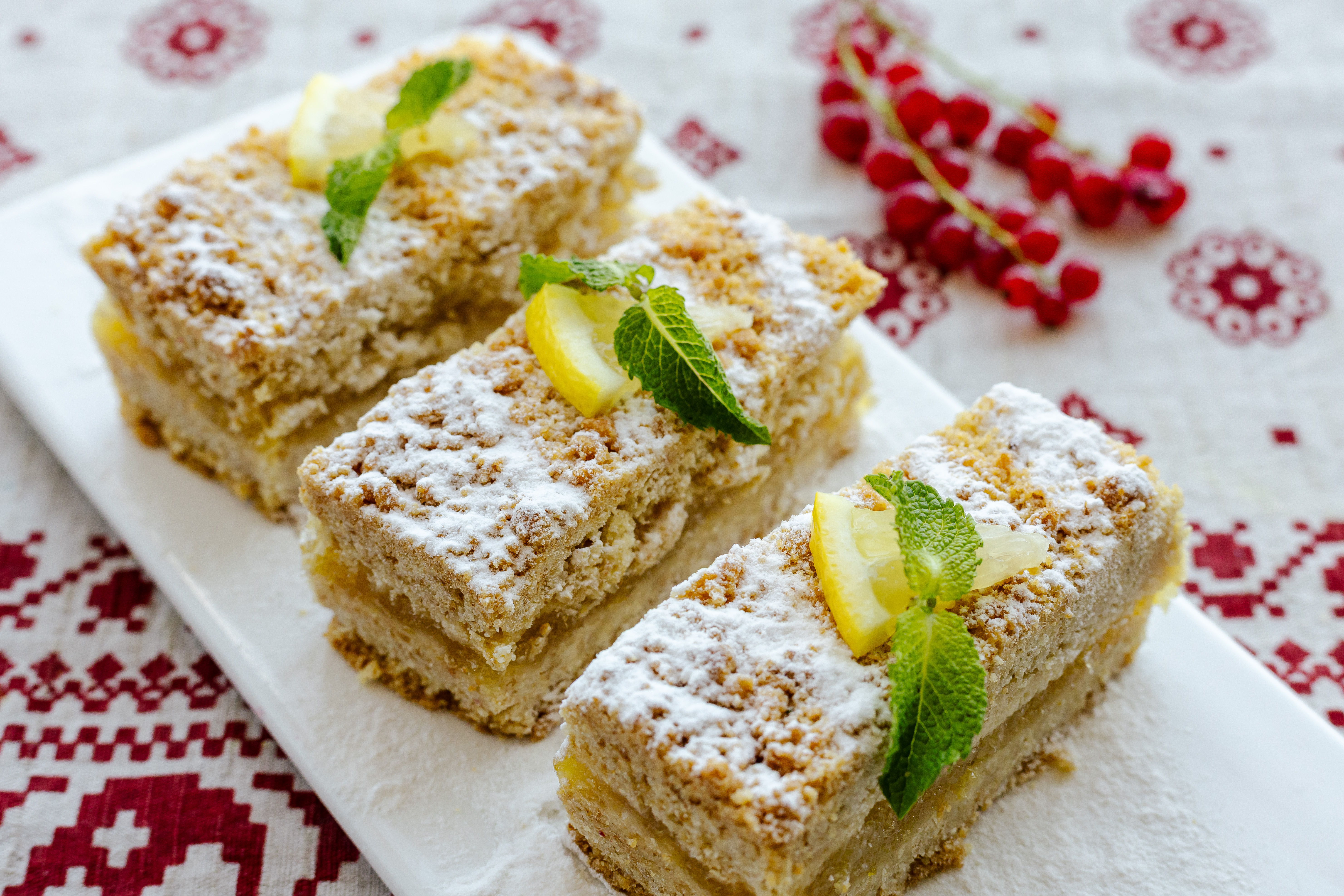 Пирог с лимонным конфитюром постный