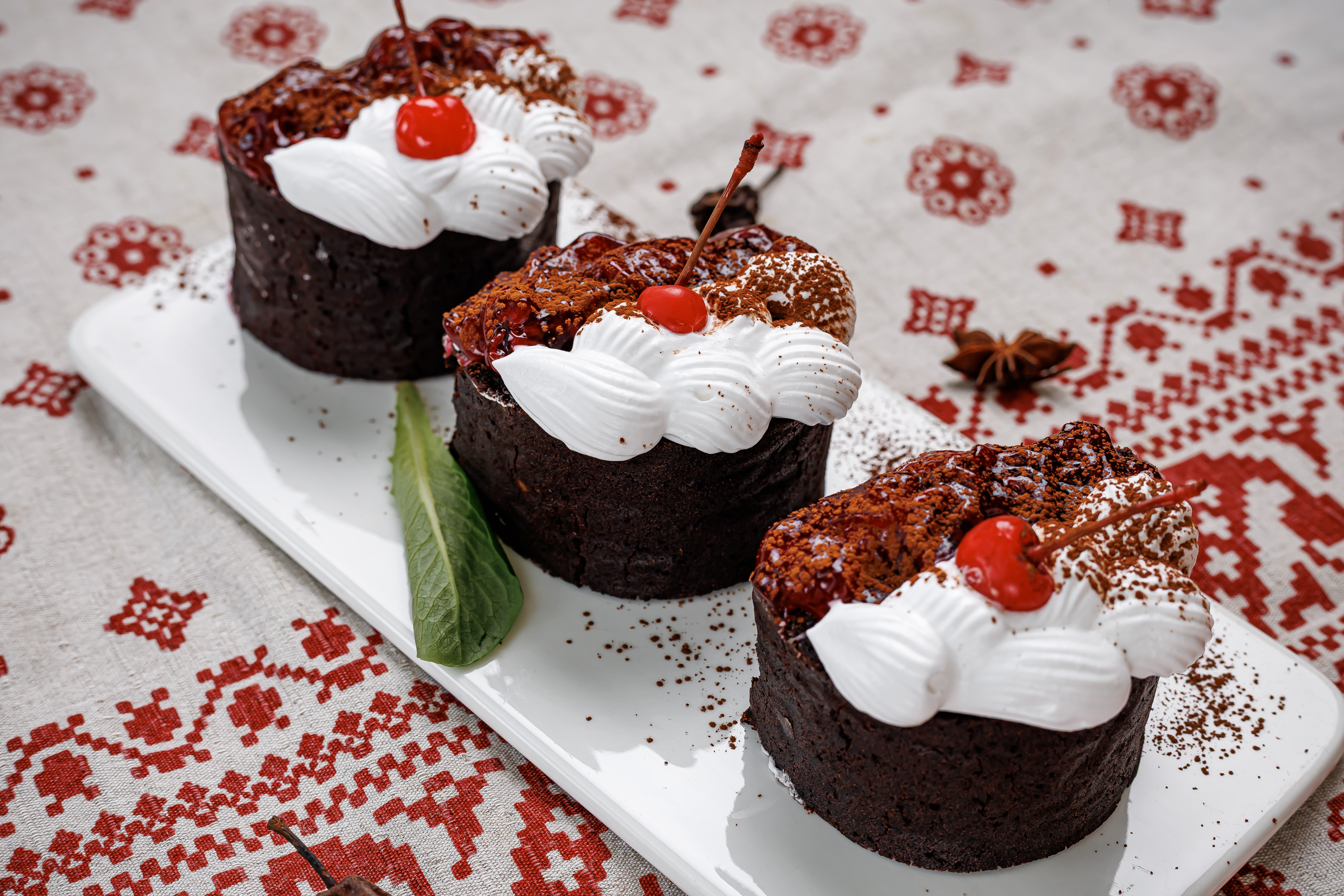 Десерт Черный лес постный весовой