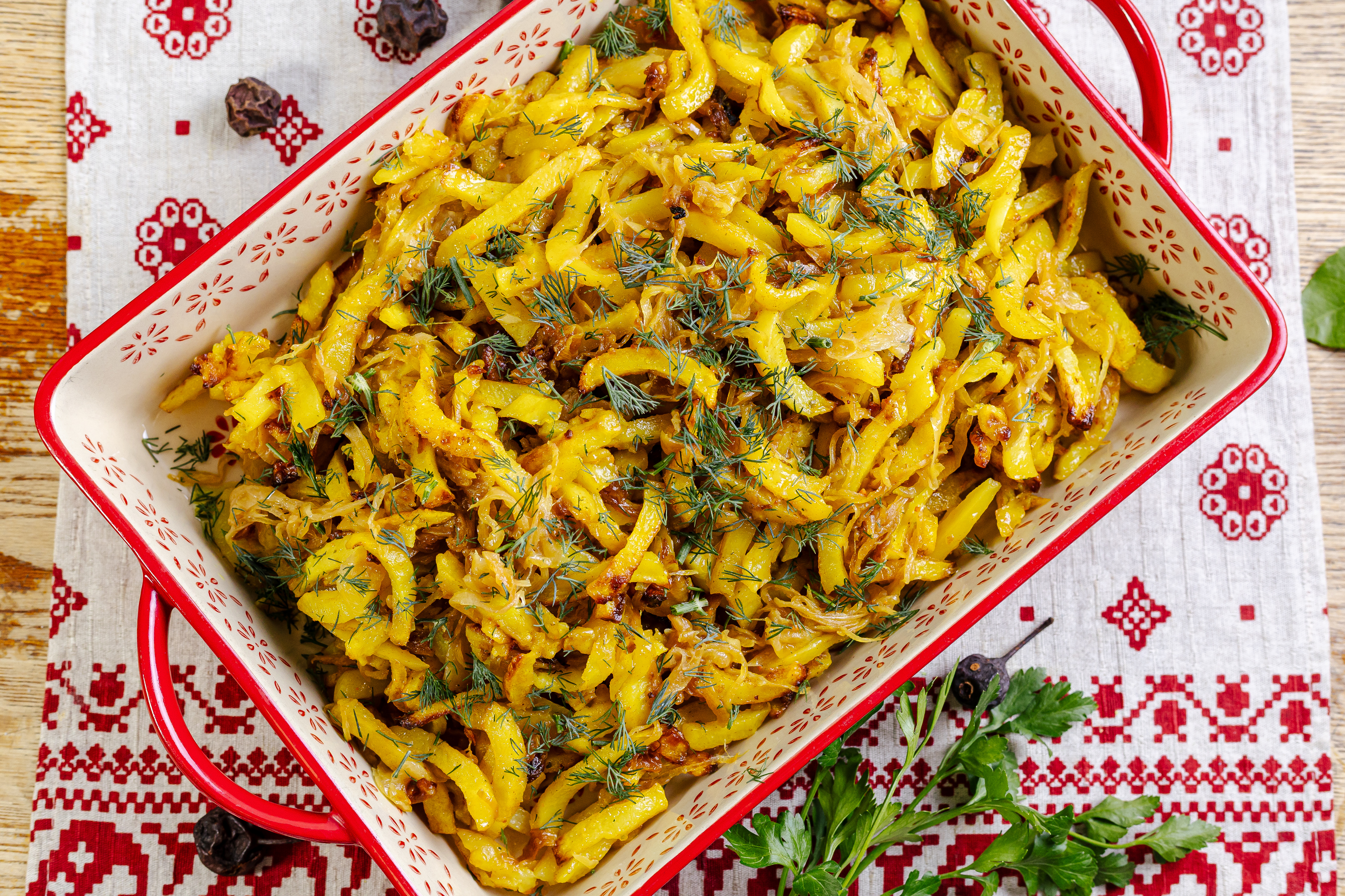 Картофель жареный с луком, 200 г.