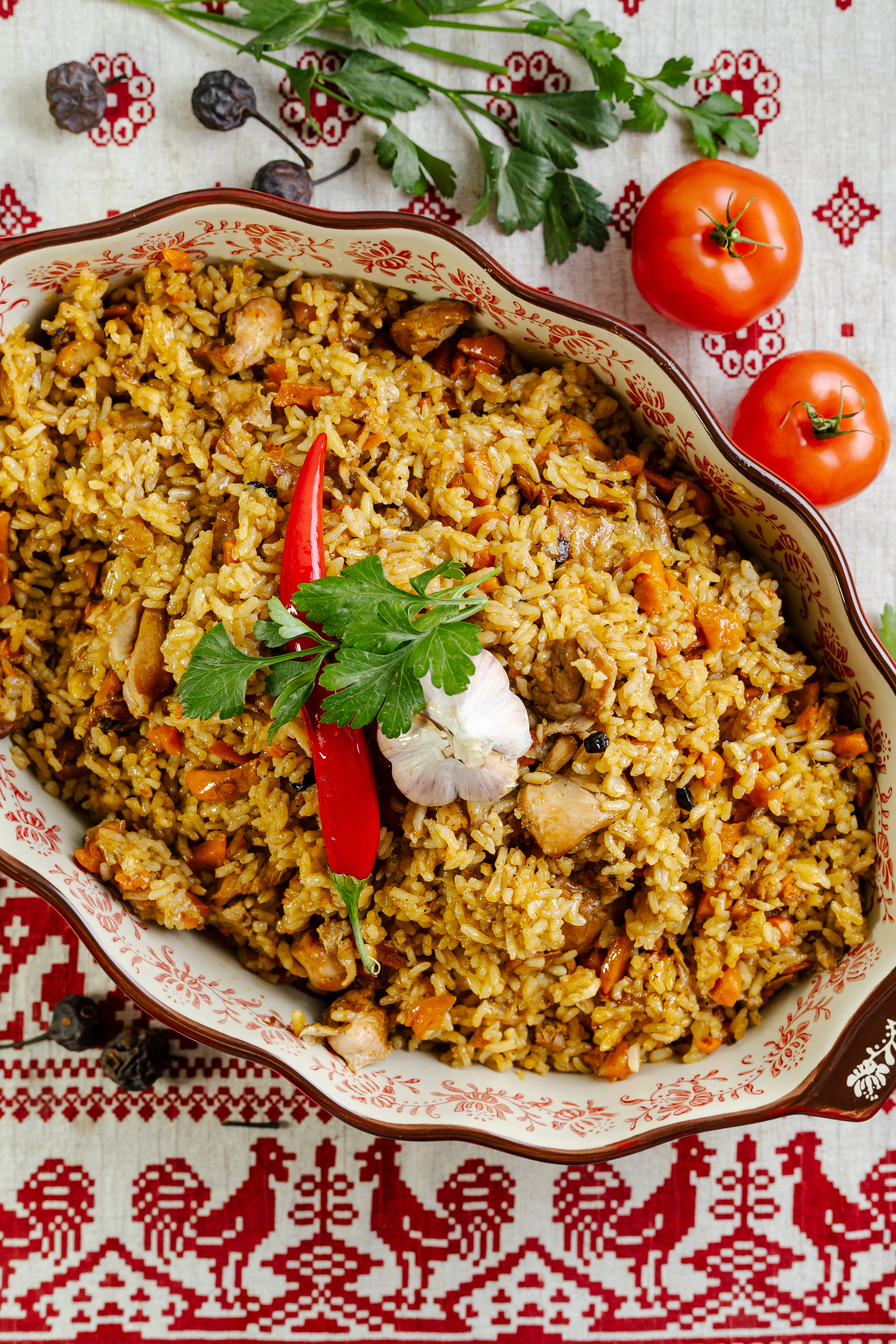 Плов с курицей 3 кг.