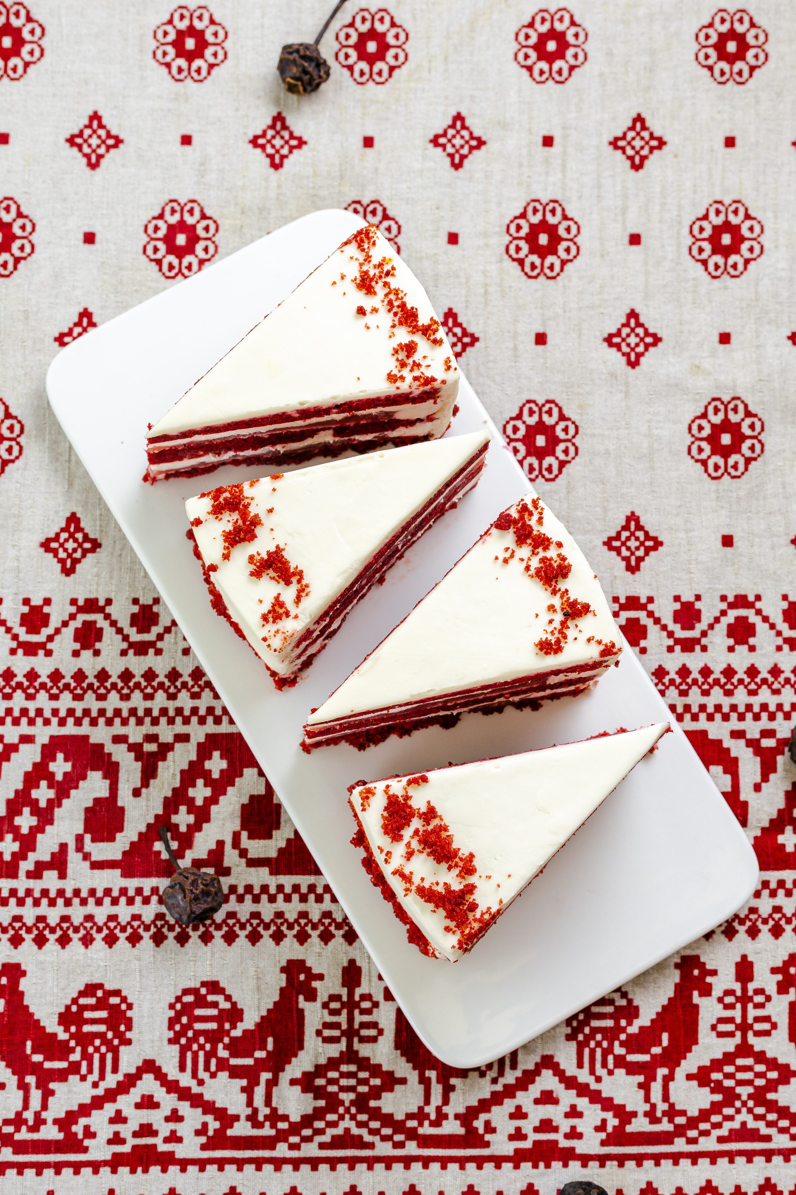 Торт Красный бархат порционный