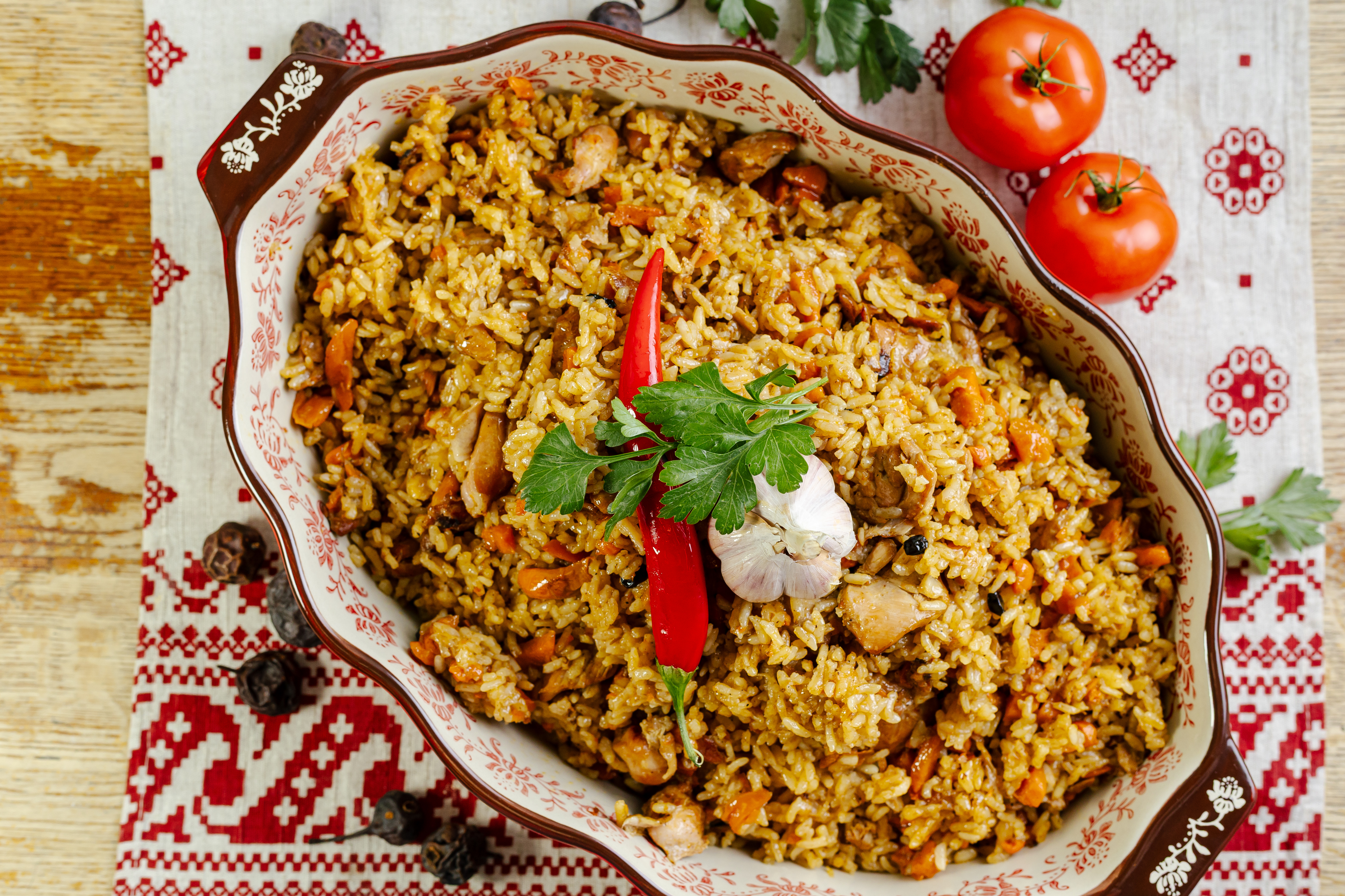 Плов с курицей 1 кг.