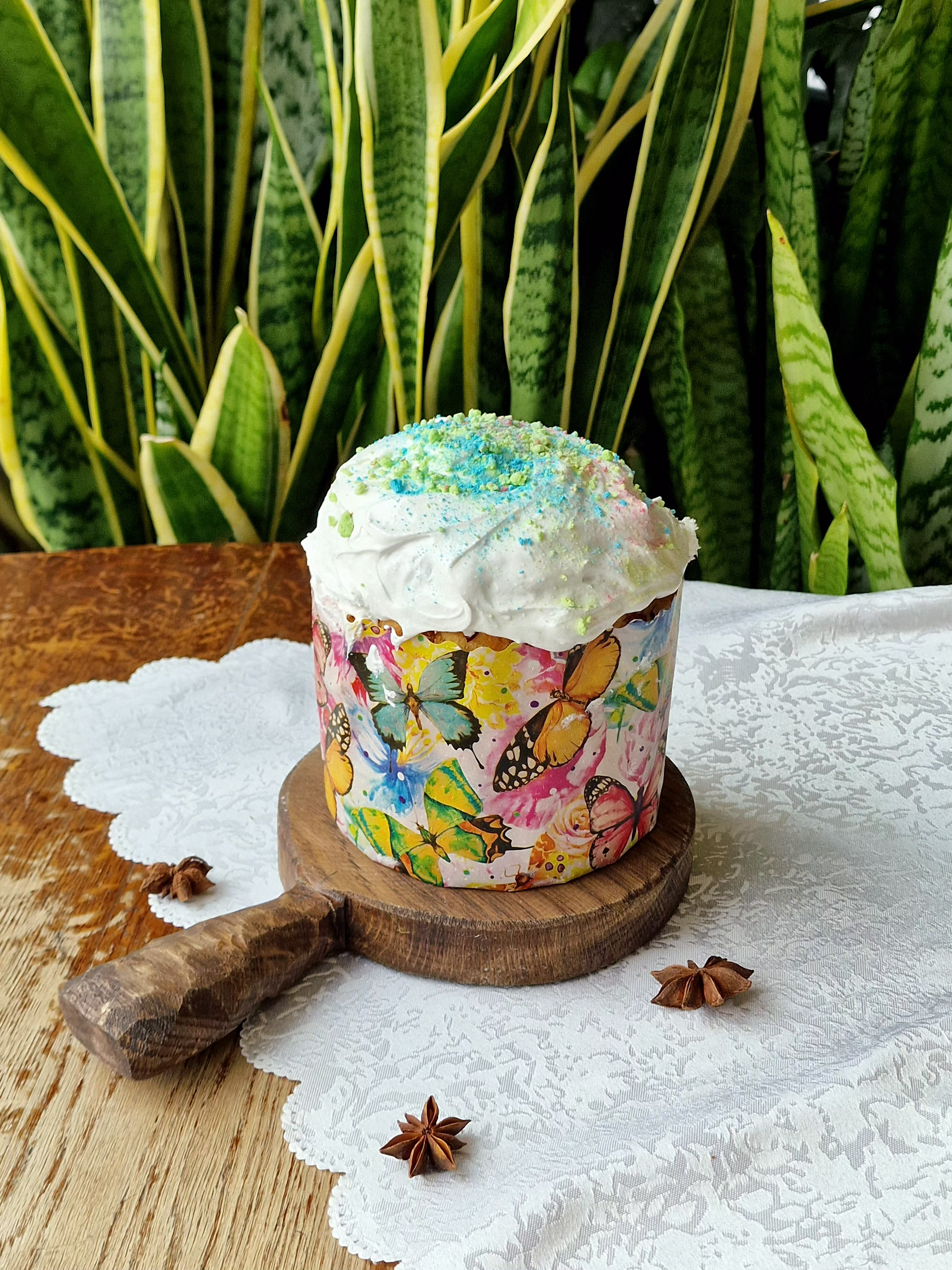 Кулич с изюмом и клюквой  350 г.