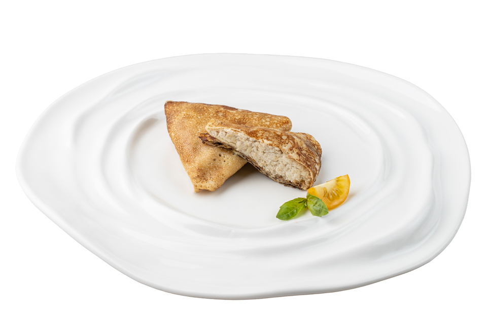 Блинчики с курицей жареные