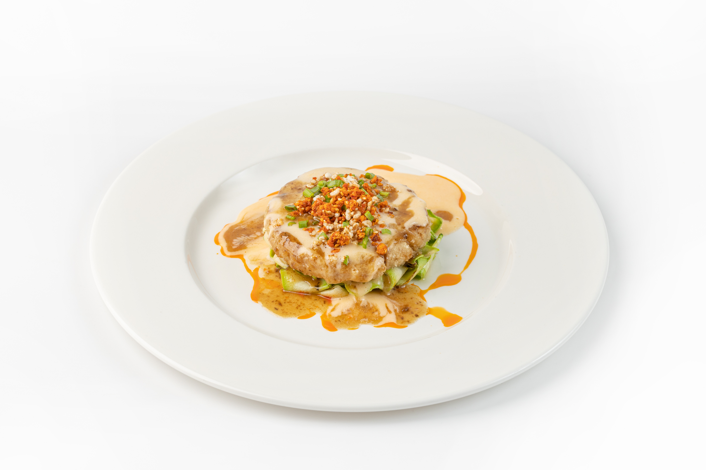 Котлета из кур. и креветок с кабачками