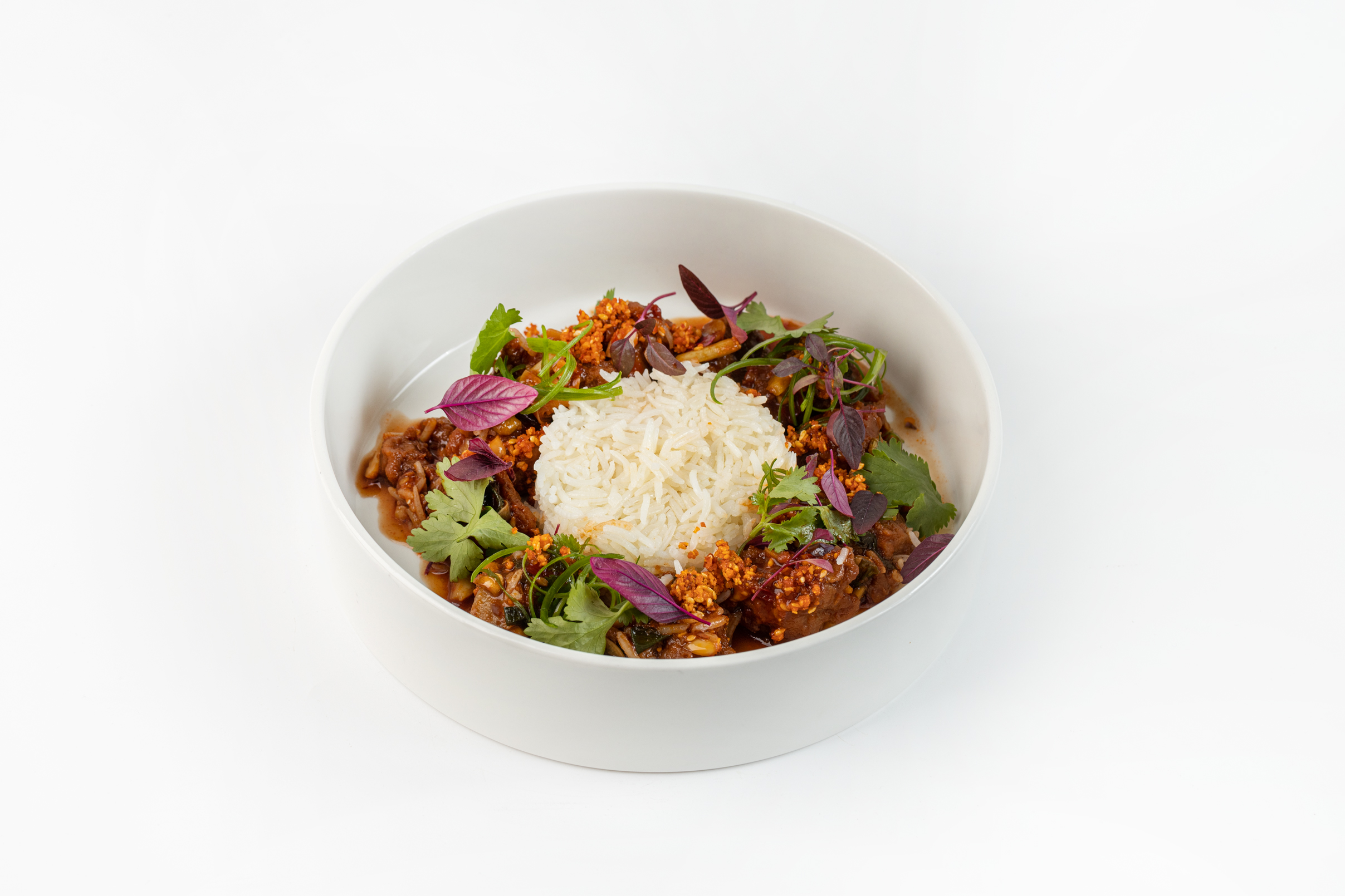 Курица Кунг Пао с рисом