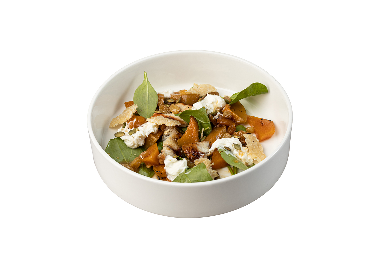 С угрем,страчателлой и тыквой