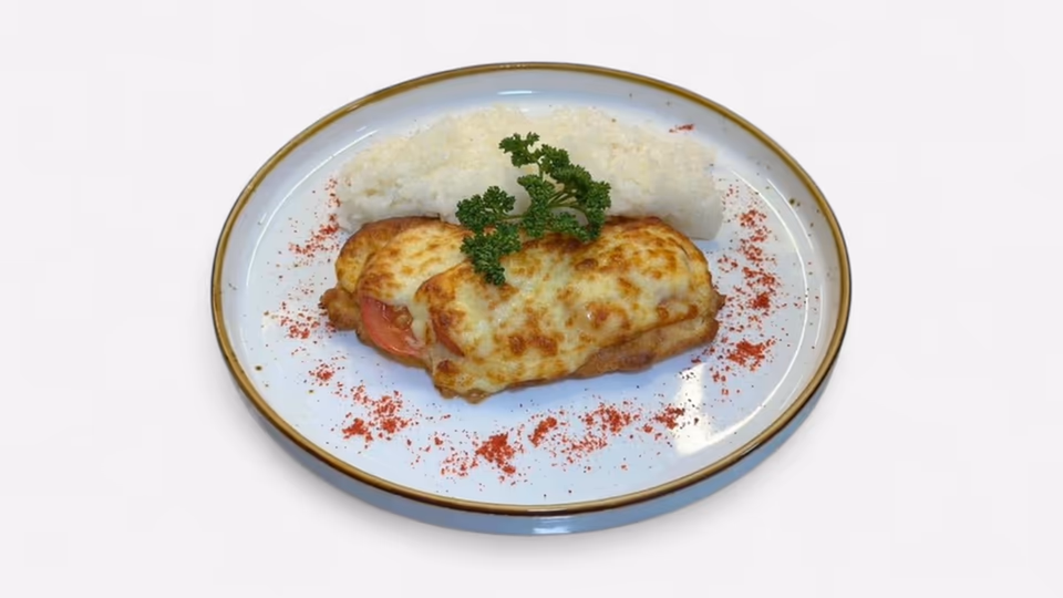 Отбивная куриная с рисом