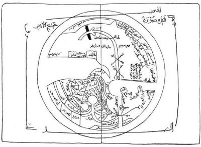 Рисунок 17. Карта мира, сделанная в X в. Абу-л-Касимом Ибн-Хаукалем