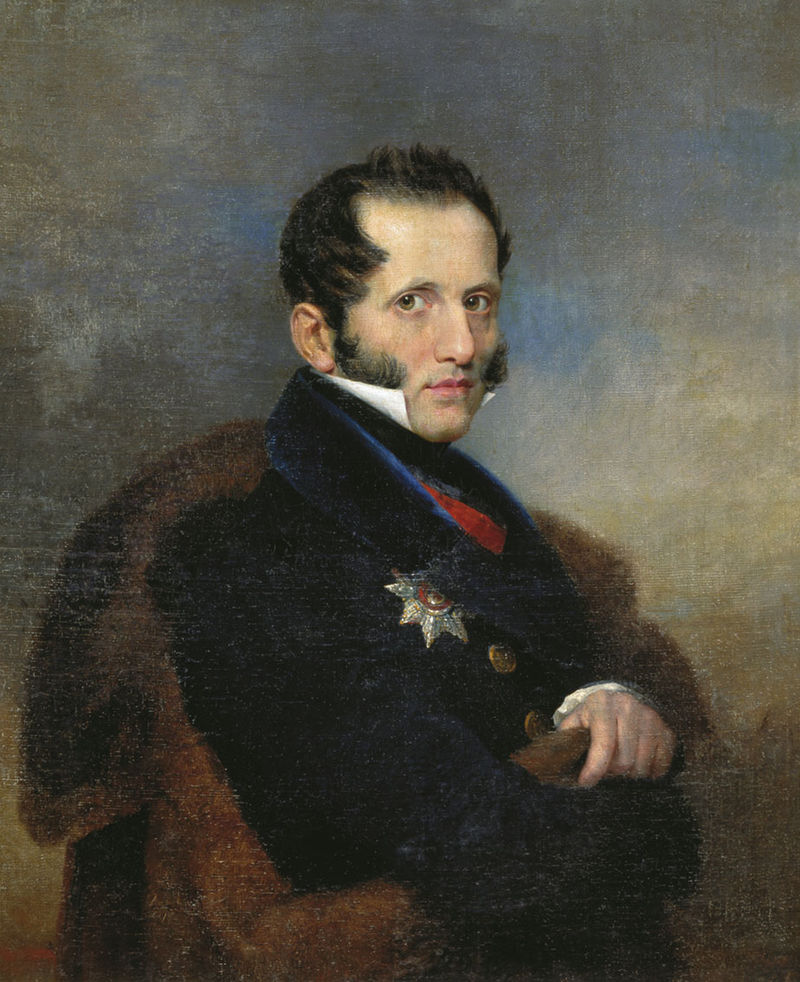 Портрет графа С. С. Уварова. Художник В. Голике. 1833 г.