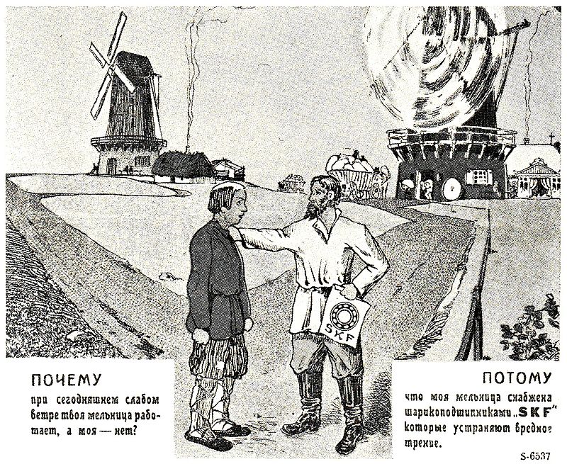 Рис. 21. Шарикоподшипники «SKF» в России в 1917 г.