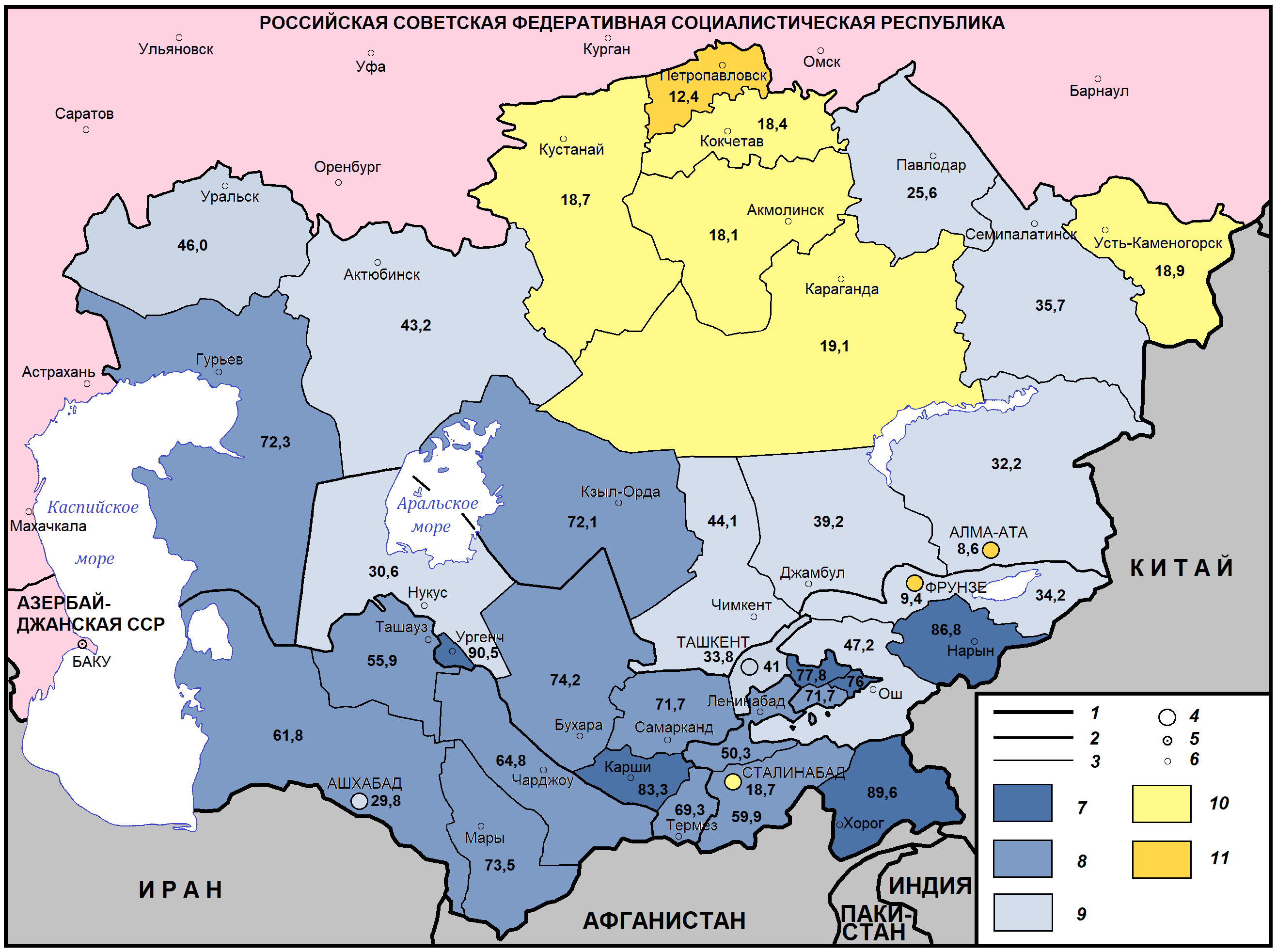 Среднеазиатские республики ссср