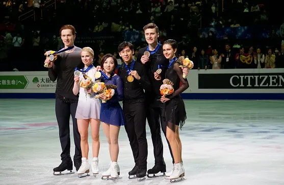 Российские пары завоевали серебро и бронзу на чемпионате мира в Японии
