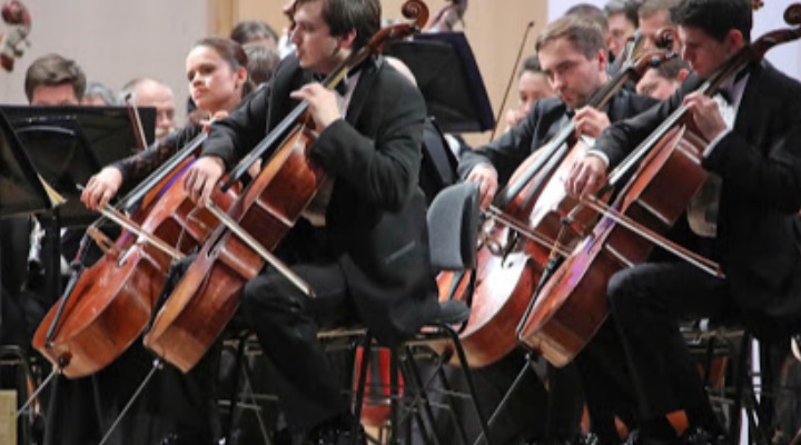 Московский государственный академический симфонический оркестр под управлением Павла Когана. Валентин Урюпин. Дмитрий Маслеев