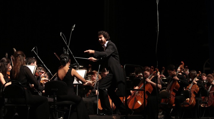 Российский национальный молодёжный симфонический оркестр. Димитрис Ботинис. Павел Милюков. Максим Рысанов