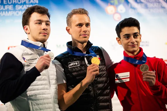 Дмитрий Алиев – второй, Артур Даниелян - третий после короткой программы на чемпионате Европы в Граце