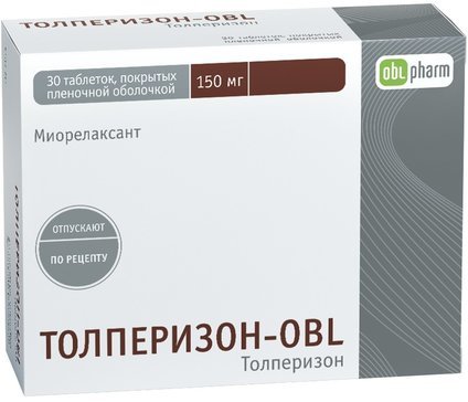 Толперизон-OBL таб 150 мг 30 шт