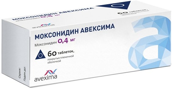 Моксонидин Авексима таб 0,4 мг 60 шт
