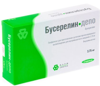 Бусерелин-депо лиофилизат для сусп. в.м пролонг. 3.75мг 320.93мг фл с растворителем амп.2мл с шприцем, иглой, тампоном