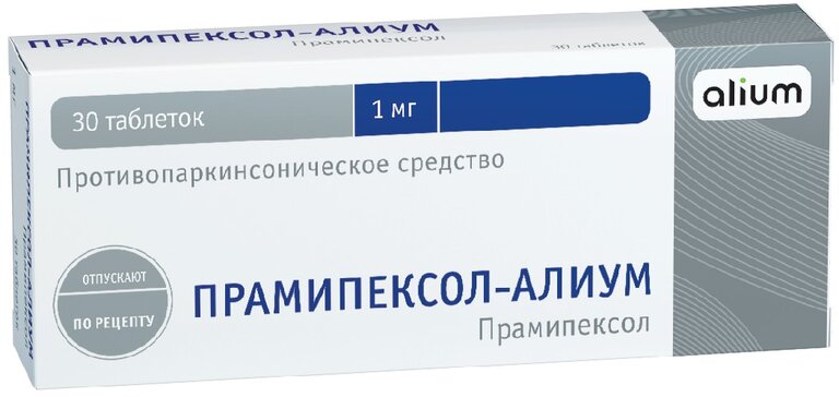 Прамипексол-алиум таб 1 мг 30 шт