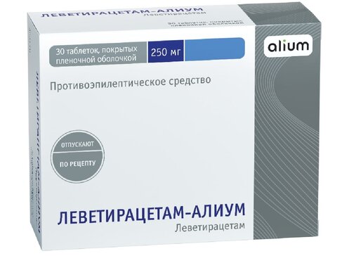 Леветирацетам-Алиум таб 250 мг 30 шт
