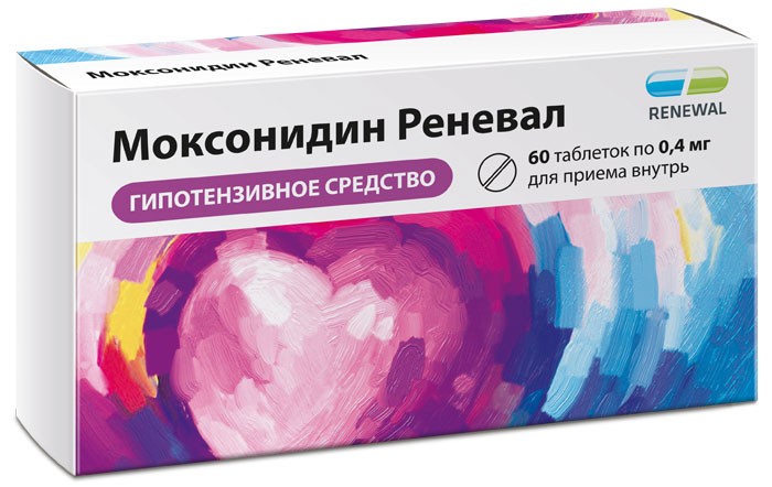 Моксонидин Реневал таб 0,4 мг 60 шт