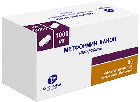 Метформин Канон таб 1000 мг 60 шт