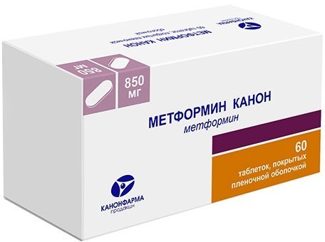 Метформин Канон таб 850 мг 60 шт