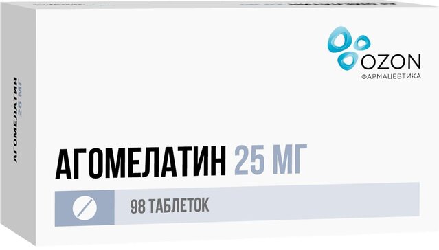 Агомелатин таб 25 мг 98 шт
