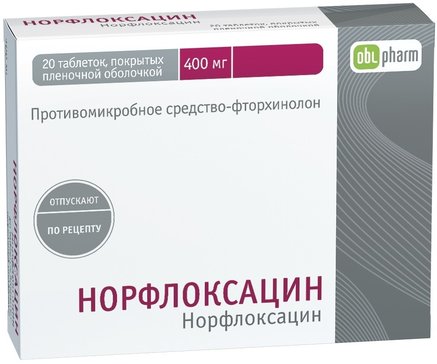 Норфлоксацин таб 400 мг 20 шт
