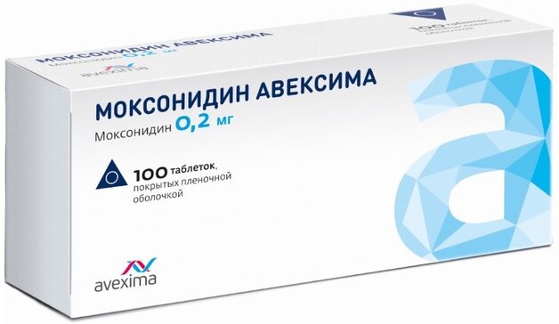 Моксонидин Авексима таб 0,2 мг 100 шт