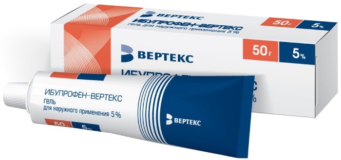 Ибупрофен-ВЕРТЕКС гель 5% 50 г