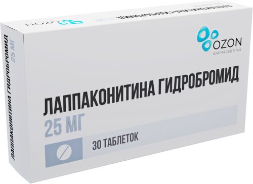 Лаппаконитина гидробромид таб 25 мг 30 шт