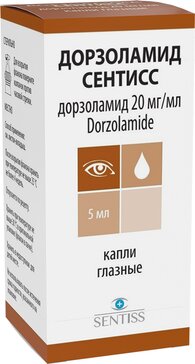 Дорзоламид Сентисс капли глазные 20 мг.мл 5 мл