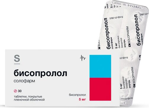 Бисопролол солофарм таб 5 мг 30 шт
