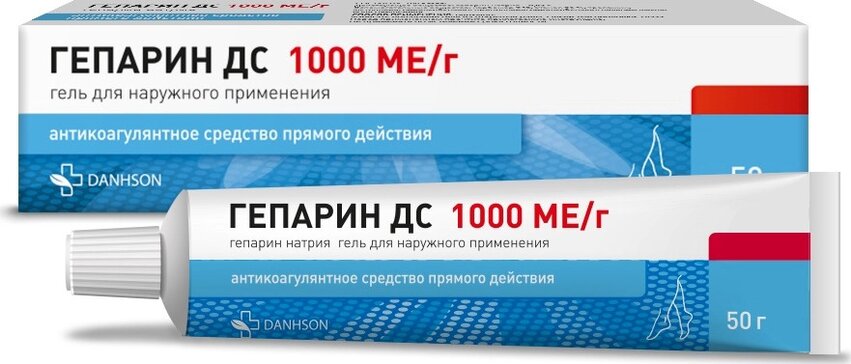 Гепарин ДС 1000 МЕ.г гель 50 г