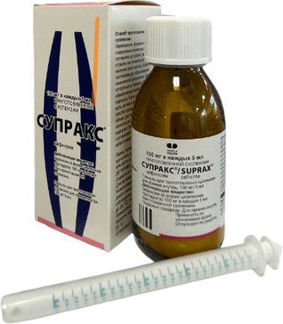 Супракс гранулы 30 г для приготовления суспензии для приема внутрь 100 мг.5 мл