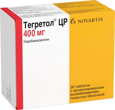 Тегретол цр таб п.об пролонг. 400мг 30 шт