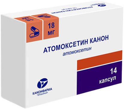 Атомоксетин Канон капс 18 мг 14 шт