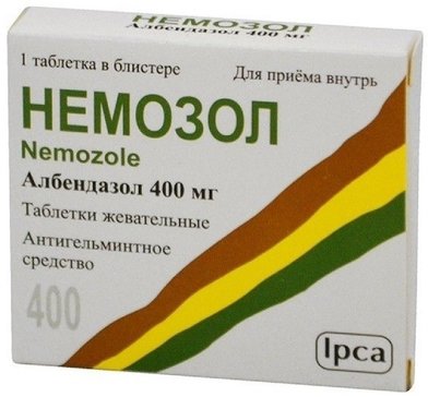 Немозол таб жевательные 400 мг 1 шт