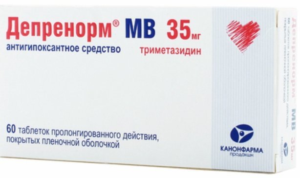 Депренорм мв таб п.об с модиф.высв. 35мг 60 шт канонфарма