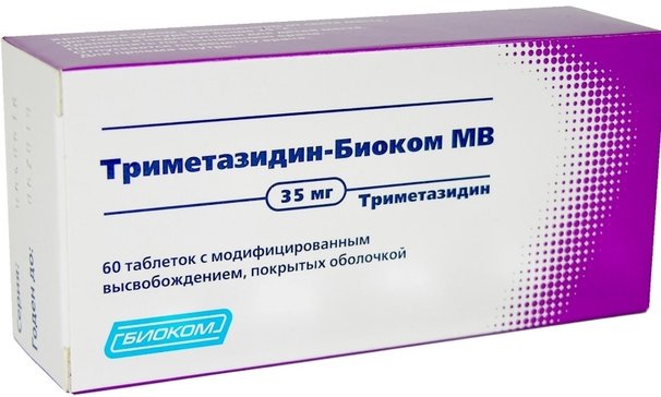 Триметазидин-биоком мв таб п.об с модиф.высв. 35мг 60 шт
