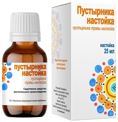 Пустырника настойка 25мл фл.в инд.уп. фармфабрика киров